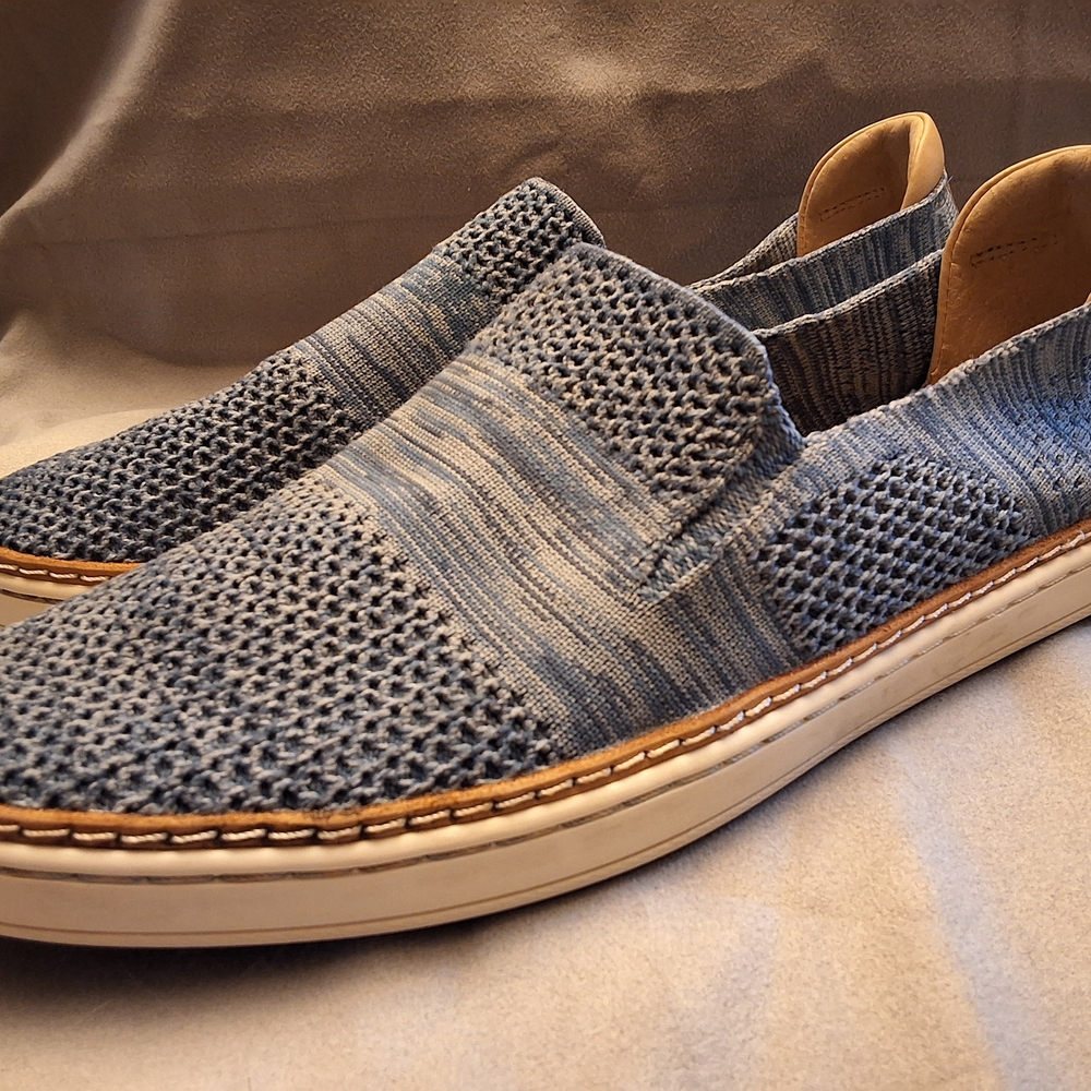UGG Womans Denim Knit Slip-Ons Dock Shoes 9.5